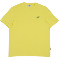 HENRY COTTONS T-SHIRT ΛΑΙΜΟΚΟΨΗ 100%ΒΑΜΒΑΚΙ ΜΕ ΚΕΝΤΗΜΕΝΟ LOGO ΕΜΠΡΟΣ ΚΑΝΟΝΙΚΗ ΓΡΑΜΜΗ
