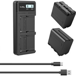 SmallRig 3823 - 2 Μπαταρίες και φορτιστής κιτ για Sony NP-F970