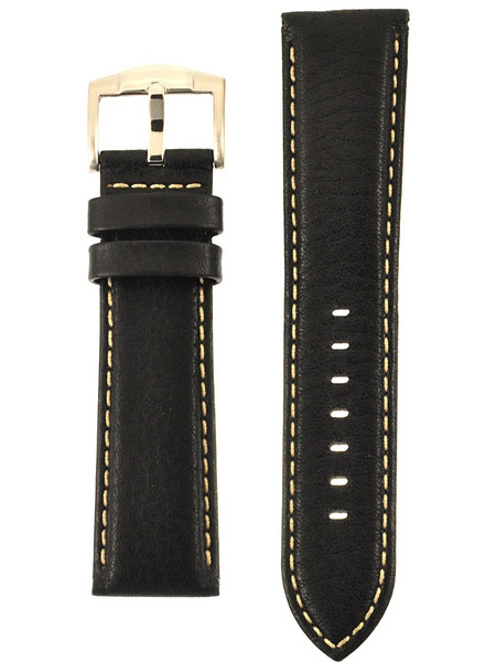 ROCHET ZRC Aviator Μαύρο Δερμάτινο Λουράκι 22mm 5520801