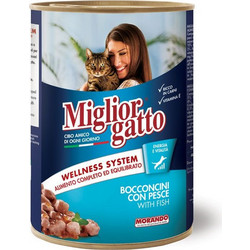 Morando Miglior Gatto Adult Wellness System Chunks with Fish 405gr