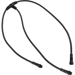 GLOBOSTAR(R) CONNECTOR 60957 5 Pin Καλώδιο/Επέκταση Τ 1 Μέτρου με Είσοδο 1 x Αρσενικό Βύσμα & Έξοδο 2 x Θηλυκά Βύσματα Αδιάβροχο IP68 - Μαύρο - Μ100 x Π52 x Υ2cm