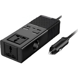 200W Μετατροπέας Τάσης Αυτοκινήτου 12V σε 220V με Θύρες USB