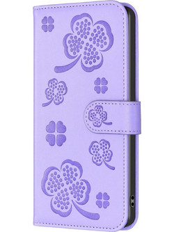 Tel Samsung Galaxy A35 5G Flowers Θήκη Βιβλίο - Purple