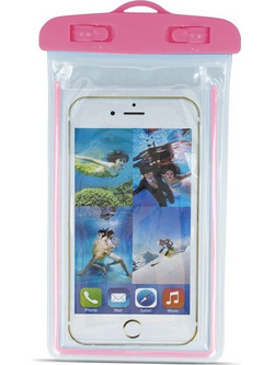 Αδιάβροχη Θήκη Universal έως 6,5" XL Waterproof GreenGo Διαφανές - Ροζ