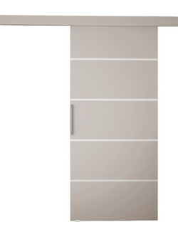 PoliHome Leo III-Cashmere Πόρτα Εσωτερική Συρόμενη Ξύλινη Μπεζ 96x205cm 163083369
