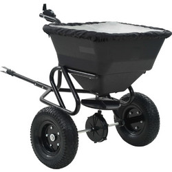 vidaXL Διανομέας Αλατιού Ελκόμενος 45 L 125x74x79 εκ. από PVC/Ατσάλι