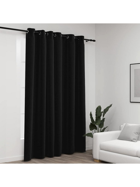 vidaXL Κουρτίνα Συσκότισης με Τρουκς 290x245 Ανθρακί 321163