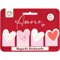 Puckator Μαγνητικοί Σελιδοδείκτες Amore 4τμχ