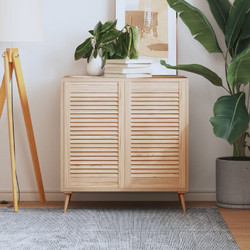 vidaXL Πορτάκια με Περσίδες 2 Τεμ. 69x39,4 εκ. από Μασίφ Ξύλο Πεύκου