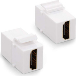 POWERTECH HDMI adapter CAB-N153 για patch panel, λευκό