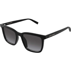Saint Laurent SL 500 002 Ανδρικά Γυαλιά Ηλίου Τετράγωνα Κοκάλινα Καφέ με Γκρι Polarized Φακό