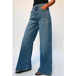 Γυναικείο ψηλόμεσο τζιν GLAUSE JEANS σε μπλε χρώμα, με στενή μέση