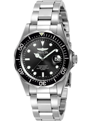 Invicta Pro Diver Ανδρικό Ρολόι με Ασημί Μεταλλικό Μπρασελέ 8932