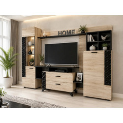 Σύνθετο Σαλονιού Nice, 222x43x185, Genomax