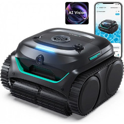 Ασύρματη Σκούπα Ρομπότ Πισίνας Wybot C2 Vision με τεχνολογία AI, 8 λειτουργίες καθαρισμού, Bluetooth και επαναφορτιζόμενη μπαταρία 4.600mAh - Black C2V