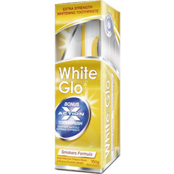 White Glo Smokers Formula Οδοντόβουρτσα + Οδοντόκρεμα 150ml