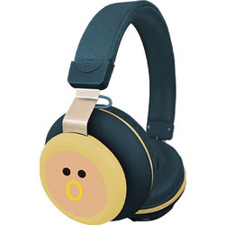 Gjby CA-030 Dinosaur Navy Ασύρματα Bluetooth Παιδικά Ακουστικά On Ear Navy Μπλε