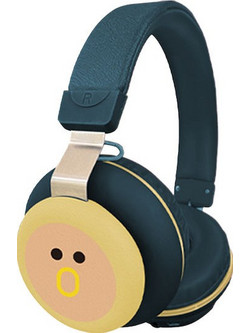 Gjby CA-030 Dinosaur Navy Ασύρματα Bluetooth Παιδικά Ακουστικά On Ear Navy Μπλε
