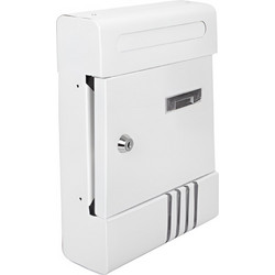 Μεταλλικό Γραμματοκιβώτιο Λευκό 205x65x291mm Kmt Style 2001734