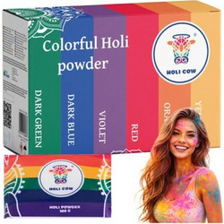 Holi cow Σετ Χρωματιστή Σκόνη 6 τεμαχίων σε Διάφορα για Πάρτυ και Εκδηλώσεις