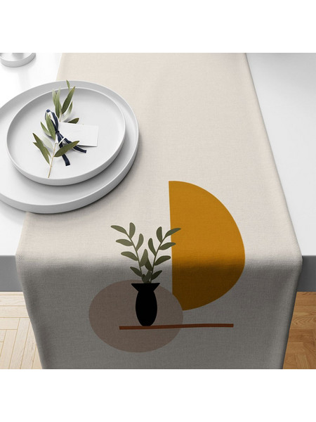 Runner Artrunmin 301NUV2136 Multi-Beige Aberto Design 40Χ135 Πολυέστερ