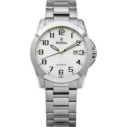 Festina Ανδρικό Ρολόι με Ασημί Μεταλλικό Μπρασελέ F16376/7