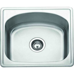 Gloria Finox Tetras 475 Ένθετος Νεροχύτης Inox Σατινέ 50x 39x17cm