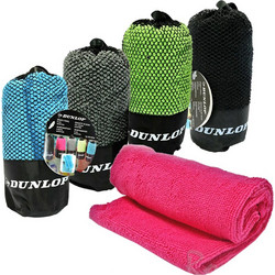 DUNLOP Πετσέτα Γυμναστικής από Μικροΐνες 80x40cm για Γυμναστήριο & Άθληση με Θήκη - Διαθέσιμη σε Διάφορα Χρώματα 02837554