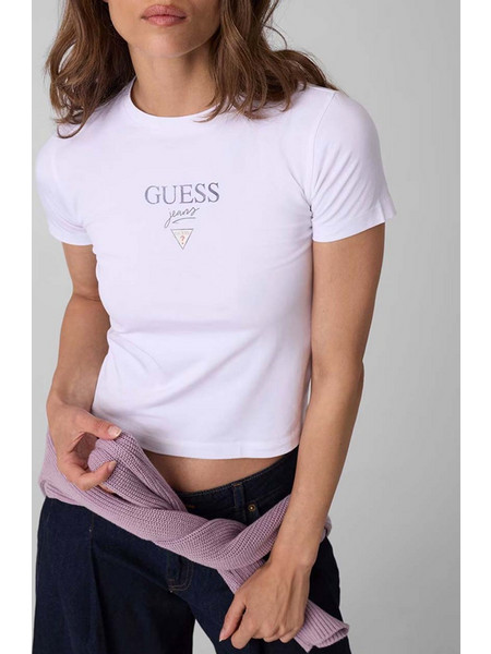 GUESS JEANS GJ SS CN BABY BAKER TEE ΜΠΛΟΥΖΑ ΓΥΝΑΙΚΕΙΟ W6RI15J1314-G011 White