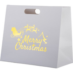 Τσάντα Λευκή Merry Christmas ΡΤ265-1 16*18*10