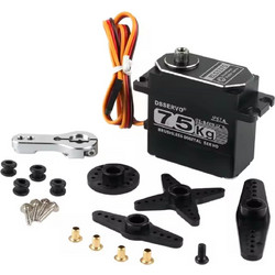 BLS3375 75KG All-Metal Brushless Digital Servo Motor, 180 Rotation