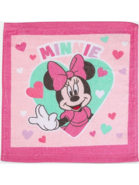 Πανάκι Βαμβακερό Βρεφικό για Κορίτσι Ροζ Minnie 30x30cm