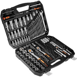 NEO TOOLS Καστάνια με Καρυδάκια 1/2" 3/8" 1/4" & Κλειδιά σετ 219τεμ 10-076