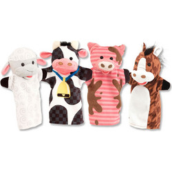 Melissa & Doug - Hand Puppets Farm Friend (806021) - Toys