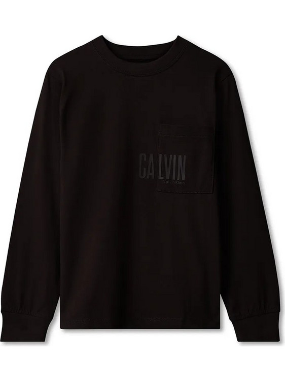 Calvin Klein Παιδικό T-Shirt Μακρυμάνικο Μαύρο LVCKFJA27B-BEH