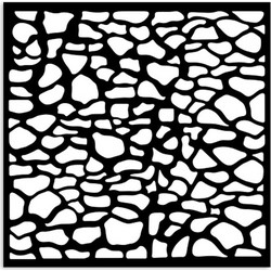 Stamperia Στένσιλ Σχέδια Silent Sea Stones Pattern 12x12cm KSTDS450