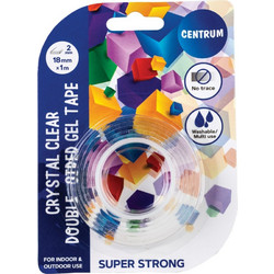 ΤΑΙΝΙΑ CENTRUM ΔΙΠΛΗΣ ΟΨΕΩΣ CRYSTAL GEL S.STRONG 18mmΧ1M (πάχος 2mm)