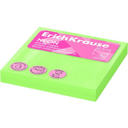 Αυτοκόλλητες Σημειώσεις Erichkrause 75x75mm 100φ. Neon Green 61659