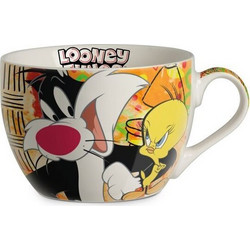 Looney Tunes Sylvester and Tweety Looney Tunes Breakfast Mug 480ml - EGN116002