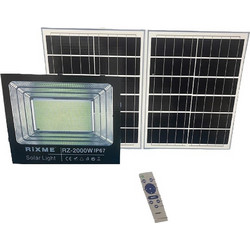 Led Waterproof Solar Floodlight 2000W με 2 πάνελ και τηλεχειριστήριο JBP2000W