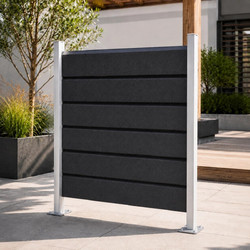 WPC Τάβλα Περίφραξης 2,4 x 12,5 x 600 εκ. - Ανθρακί
