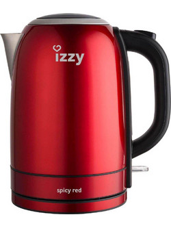 Izzy 1618 Ανοξείδωτος Βραστήρας 1.7lt 2200W Spicy Red