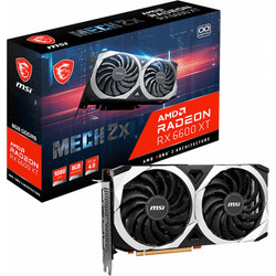 MSI Radeon RX 6600 XT 8GB GDDR6 Mech 2X OC Κάρτα Γραφικών PCI-E x16 4.0 με HDMI και 3 DisplayPortΚωδικός: V502-004R