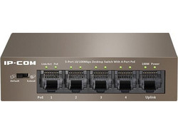 IP-COM IPC-F1105P-4 Unmanaged L2 Switch με 5 Θύρες Ethernet 100Mbps