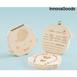 InnovaGoods Κουτάκι για Δόντια Μωρού από Ξύλο για Αγόρι