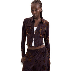 DESIGUAL W TS BUCAREST L/S T-SHIRT - 26WWTK25-6000 BROWN