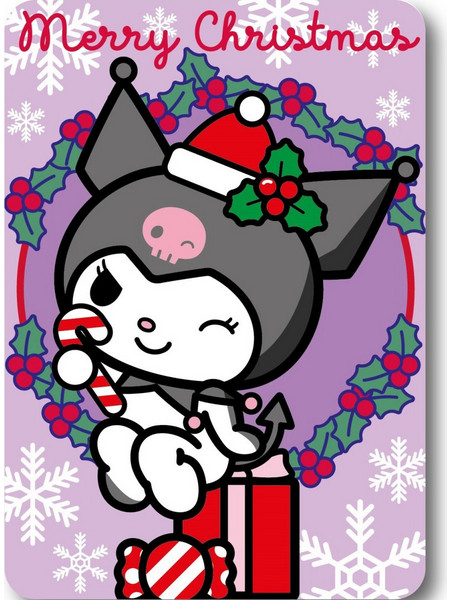Hello Kitty Kuromi Christmas Κουβέρτα Fleece 100x140 cm