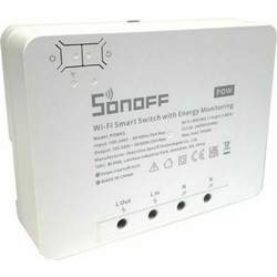 SONOFF Έξυπνος Ενδιάμεσος Διακόπτης WiFi με Παρακολούθηση Ενέργειας POWR3 (25A/5500W) (Λευκό) (POWR3) (SONPOWR3)