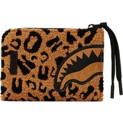 Sprayground Chenille Cheetah Wallet Brown Black Unisex W6898 11.5 x 7.5 x 2 cm