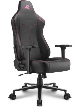Sharkoon Καρέκλα Gaming Δερματίνης με Ρυθμιζόμενα Μπράτσα Μαύρη Ροζ SGS30